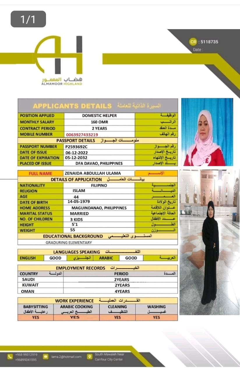 ZENAIDA ABDULLAH ULAMA
