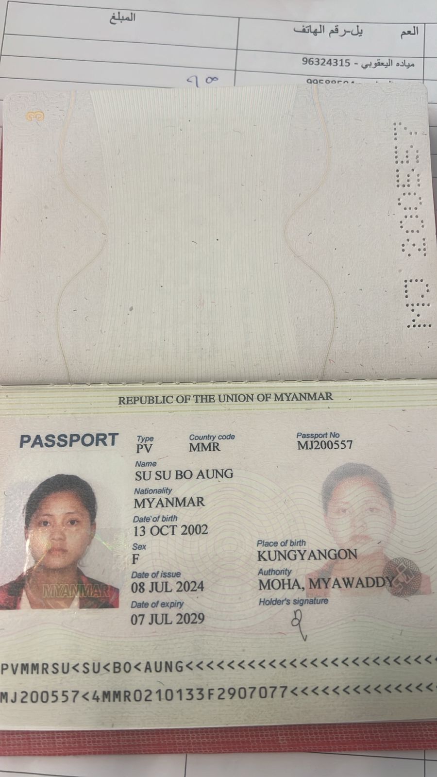 SU SU BO AUNG