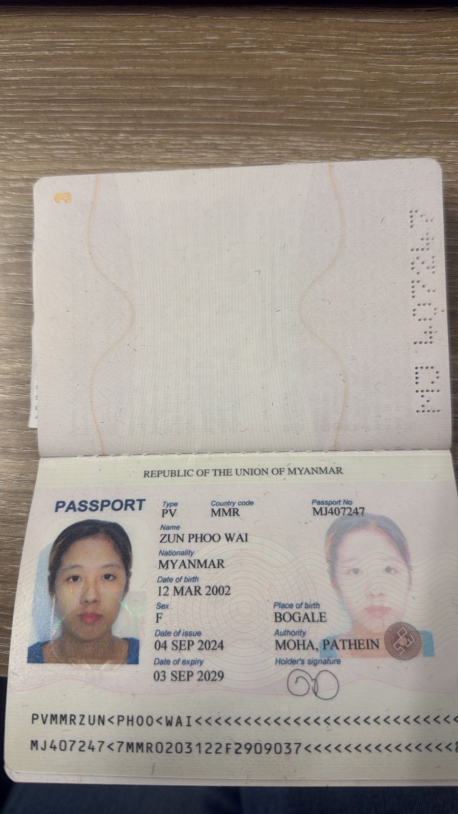 ZUN PHOO WAI